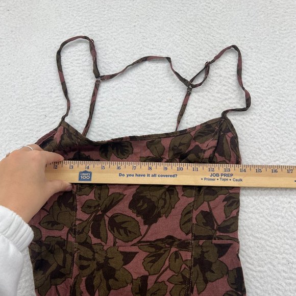 Free People | Bring It Back Printed Slip Mauve Medium - Picture 5 of 10